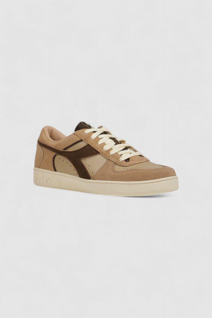 Sneakers Diadora magic basket low suede leather Beige