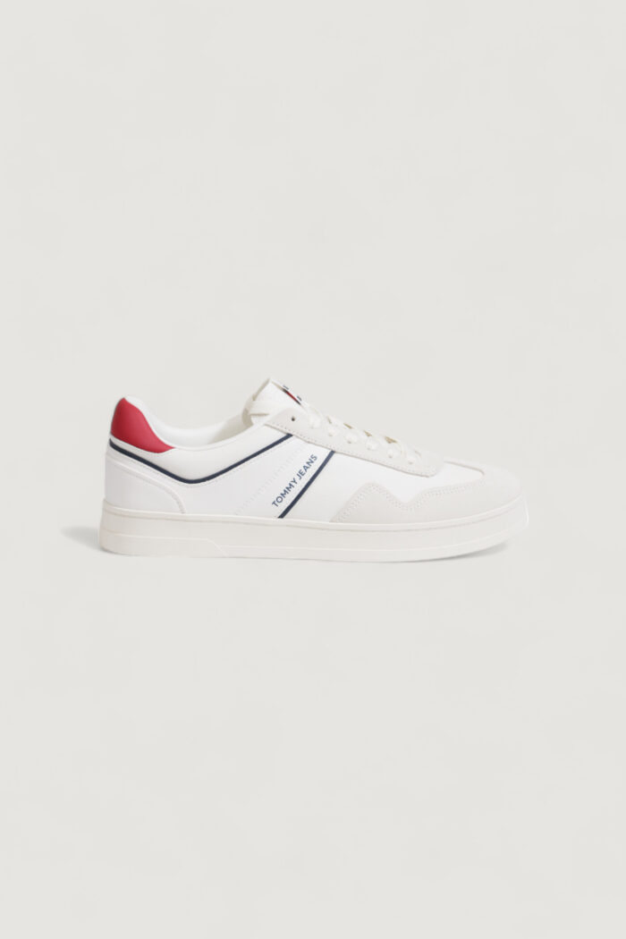 Sneakers Tommy Hilfiger Jeans tjm leather retro cu Bianco