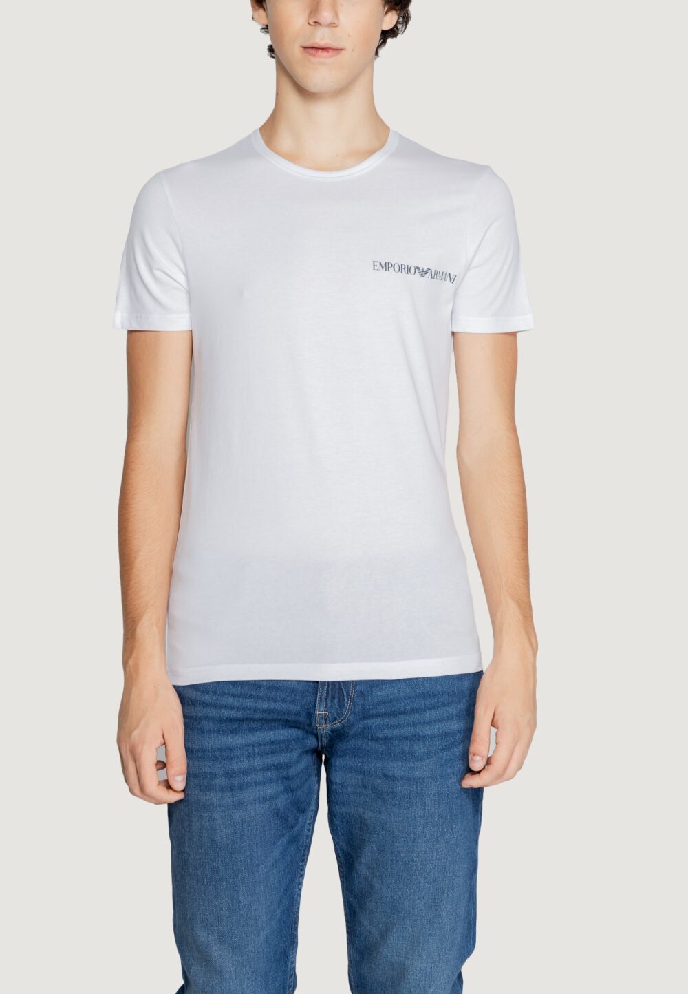 T-shirt intimo Emporio Armani Underwear 2 pack crew neck t-shirt Bianco - Azzurro - Foto 2