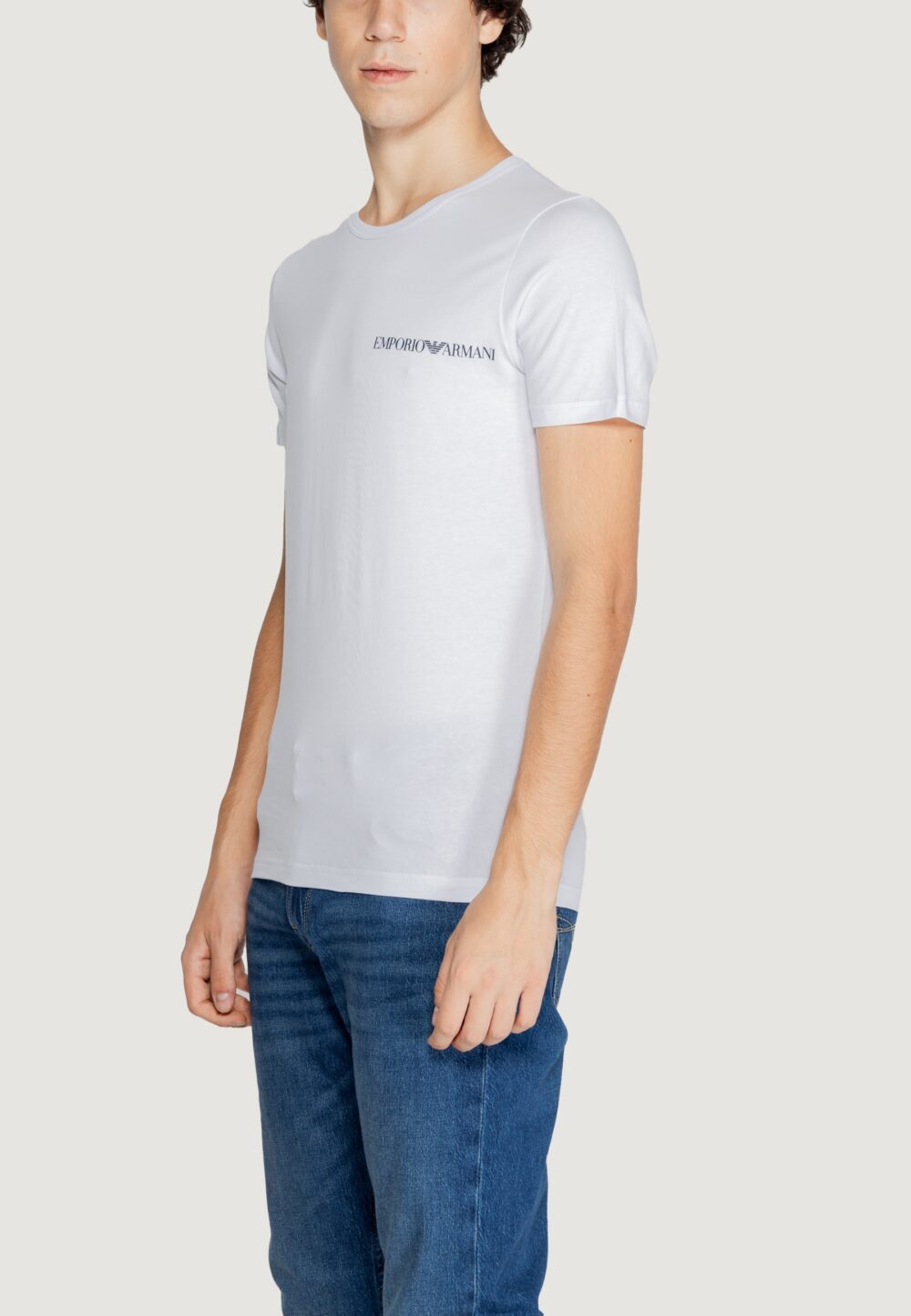 T-shirt intimo Emporio Armani Underwear 2 pack crew neck t-shirt Bianco - Azzurro - Foto 6