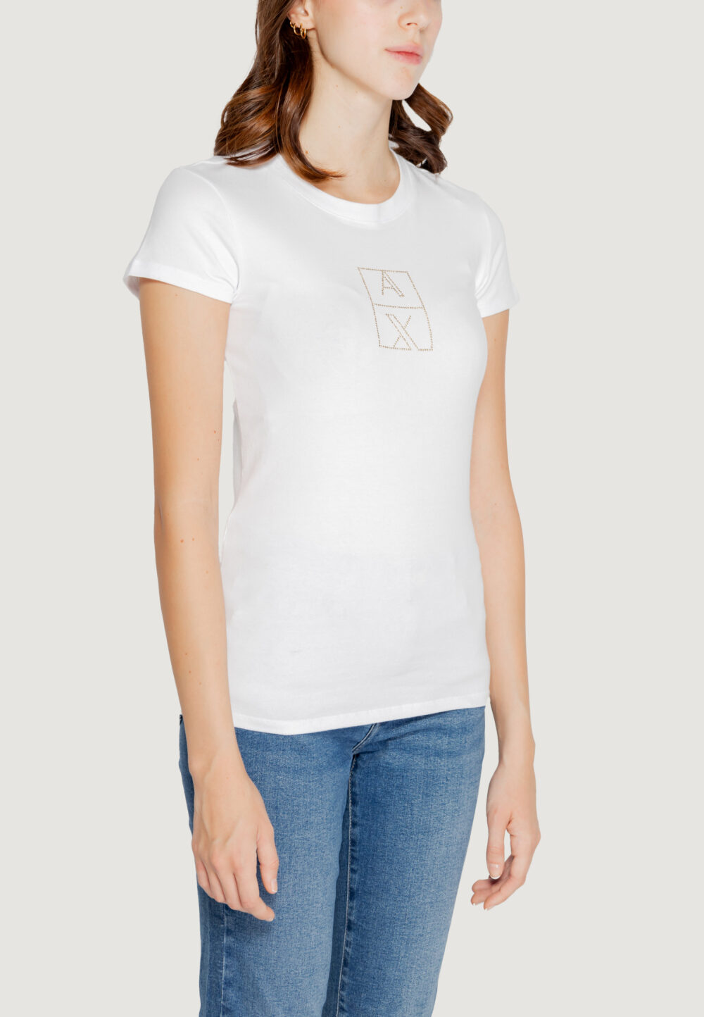 T-shirt Armani Exchange Bianco - Foto 5