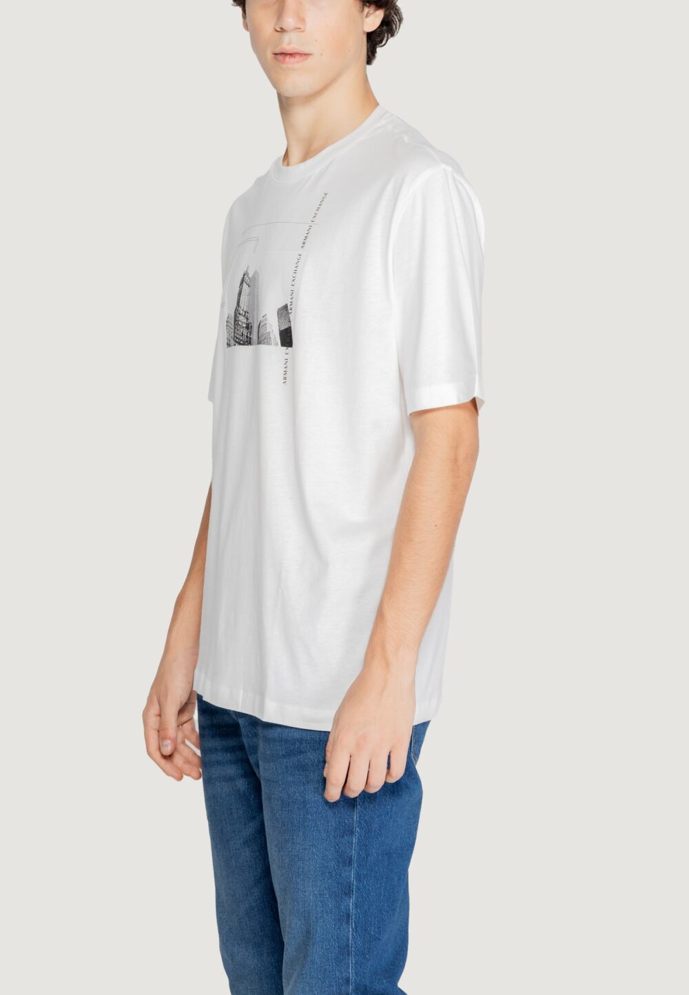 T-shirt Armani Exchange Bianco - Foto 3