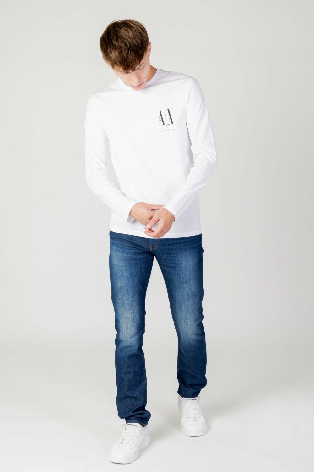 T-shirt Armani Exchange Bianco - Foto 2