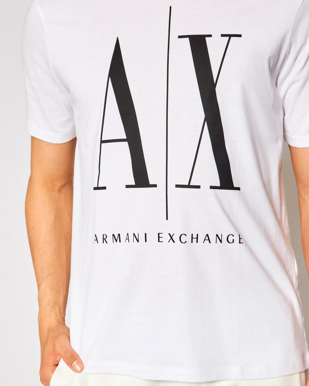 T-shirt Armani Exchange Bianco - Foto 3