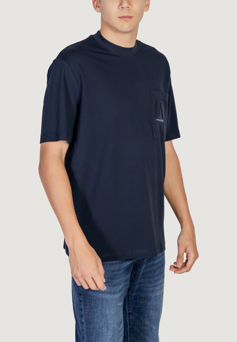 T-shirt Armani Exchange Blu - Foto 4