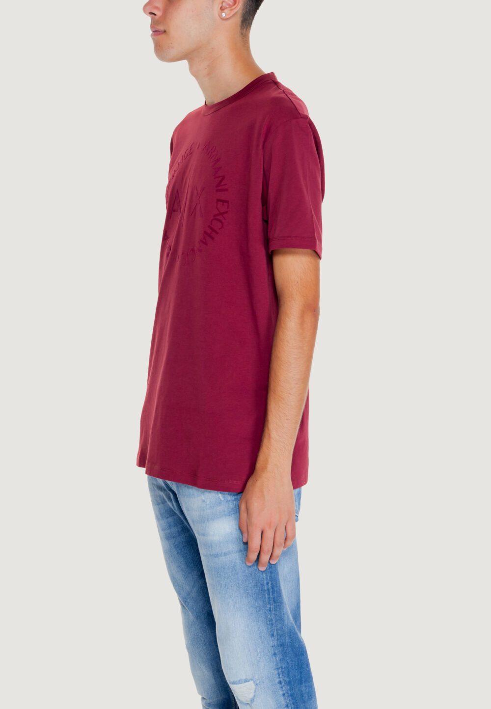 T-shirt Armani Exchange Bordeaux - Foto 3