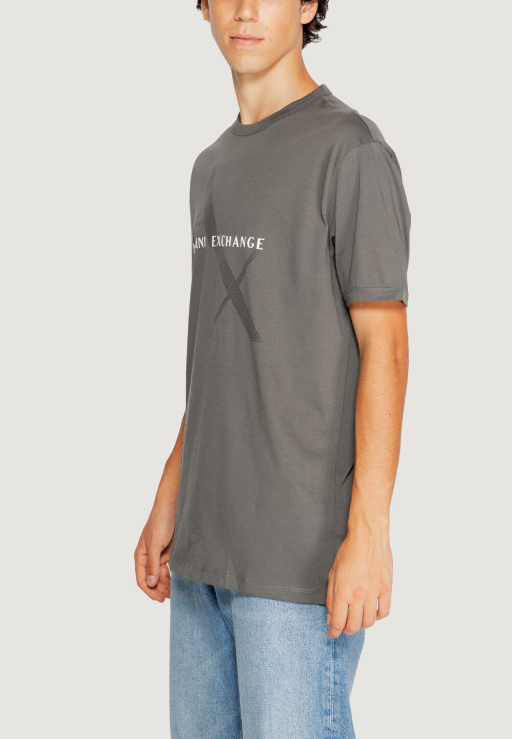 T-shirt Armani Exchange Grigio - Foto 4