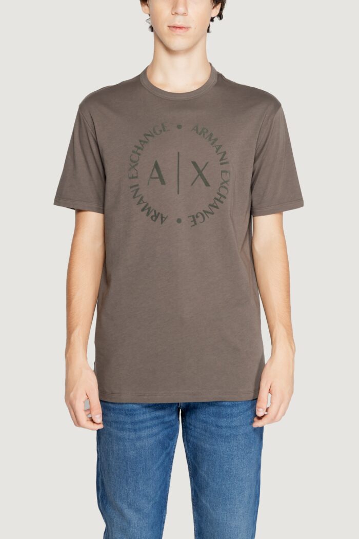 T-shirt Armani Exchange  Marrone