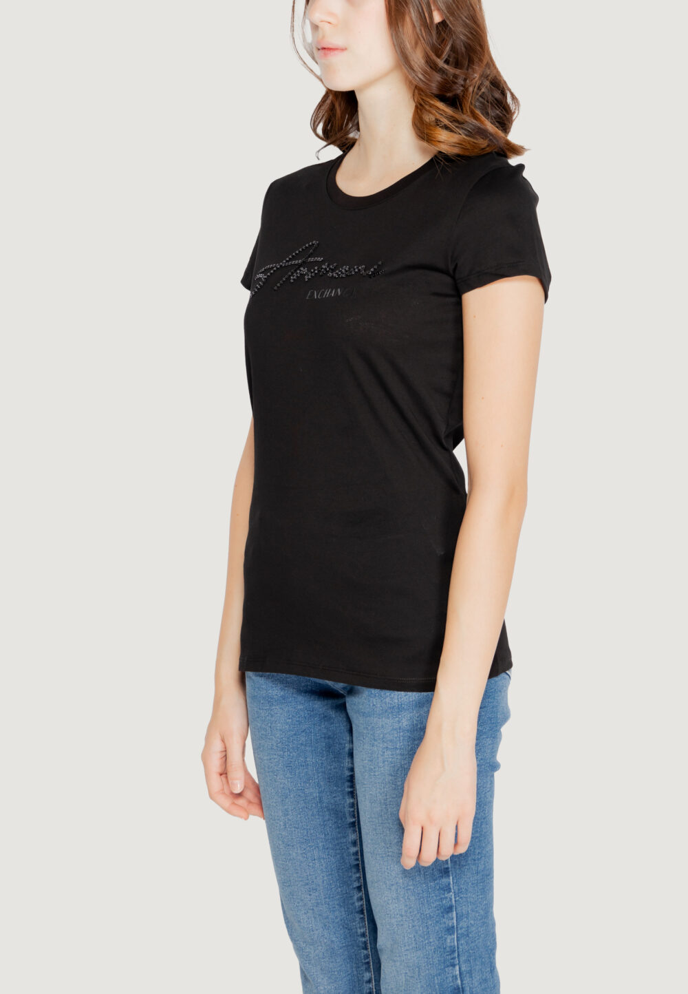 T-shirt Armani Exchange Nero - Foto 3