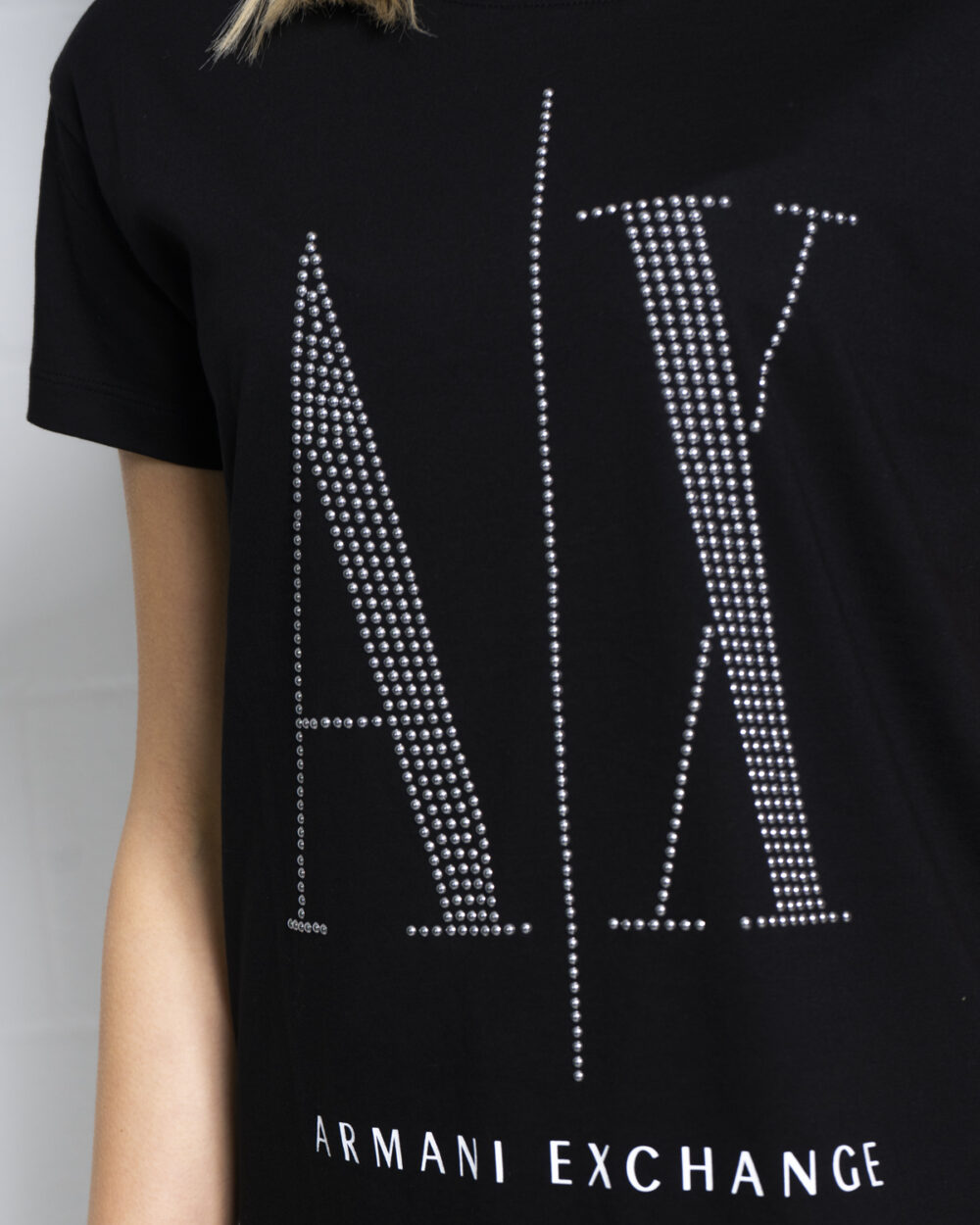 T-shirt Armani Exchange Nero - Foto 4