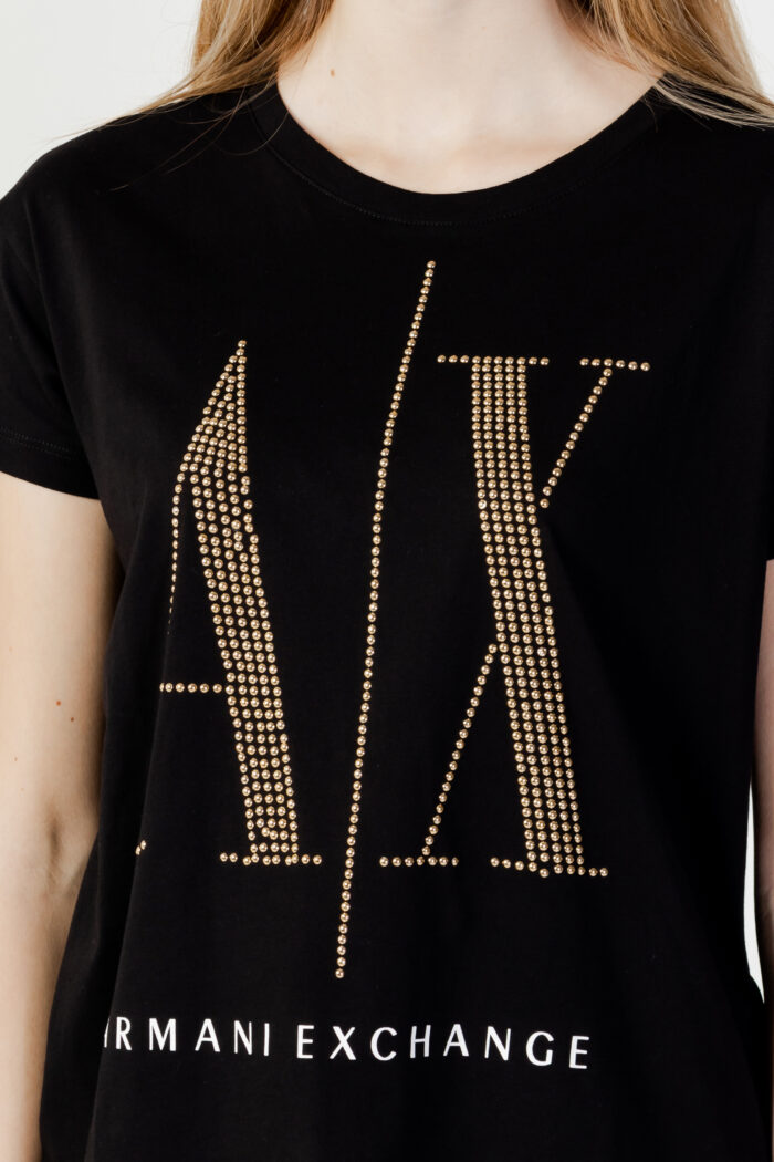 T-shirt Armani Exchange  Nero – Oro