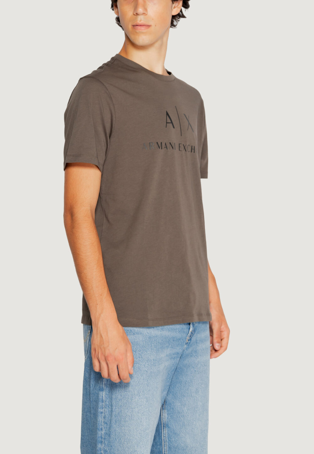 T-shirt Armani Exchange Verde Oliva - Foto 4