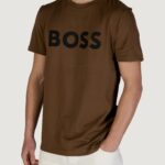 T-shirt Boss thinking 1 Marrone - Foto 1