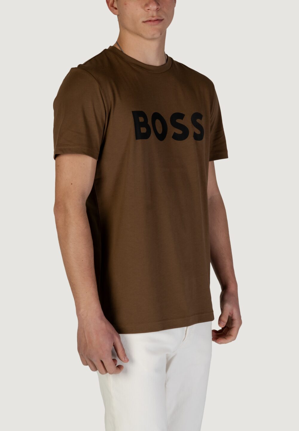 T-shirt Boss thinking 1 Marrone - Foto 2