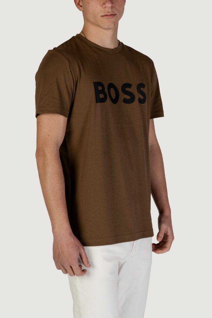 T-shirt Boss thinking 1 Marrone