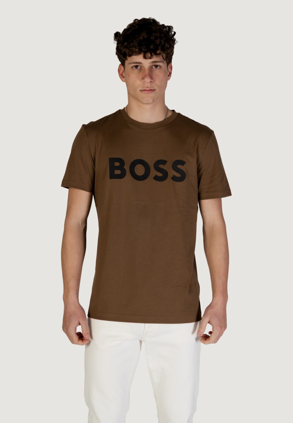 T-shirt Boss thinking 1 Marrone - Foto 7