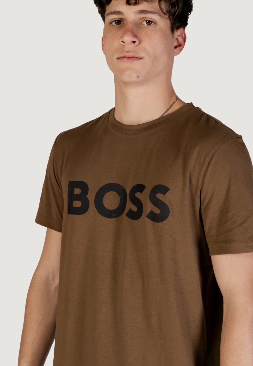 T-shirt Boss thinking 1 Marrone - Foto 9