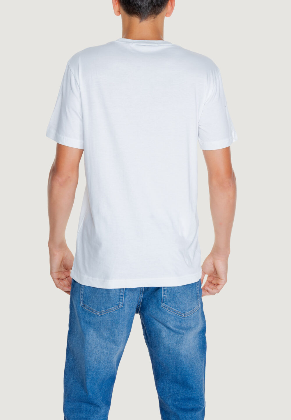 T-shirt Calvin Klein Jeans grid box tee Bianco - Foto 2