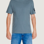 T-shirt Calvin Klein Jeans badge regular tee Grigio - Foto 1