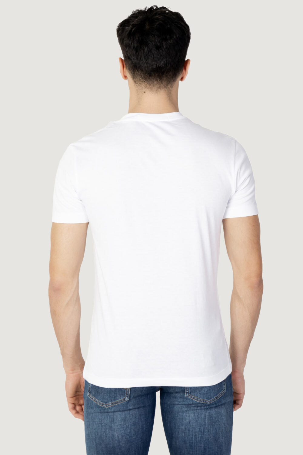 T-shirt Calvin Klein Jeans core monologo pocket slim tee Bianco - Foto 3