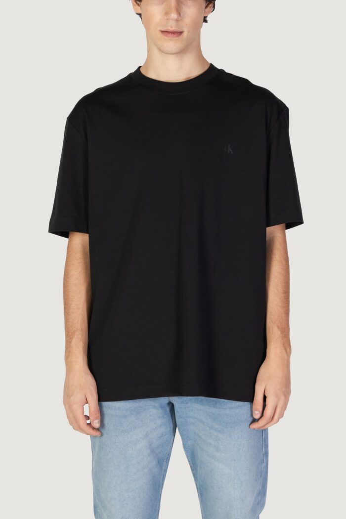 T-shirt Calvin Klein Jeans colorblock tee Nero