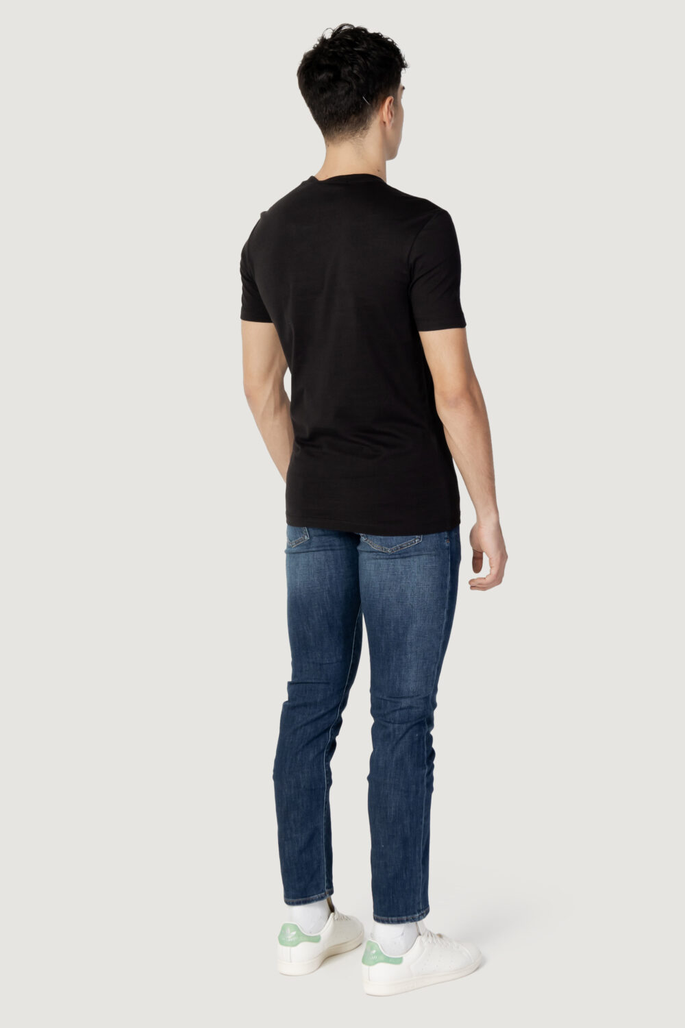 T-shirt Calvin Klein Jeans core monologo pocket slim tee Nero - Foto 3