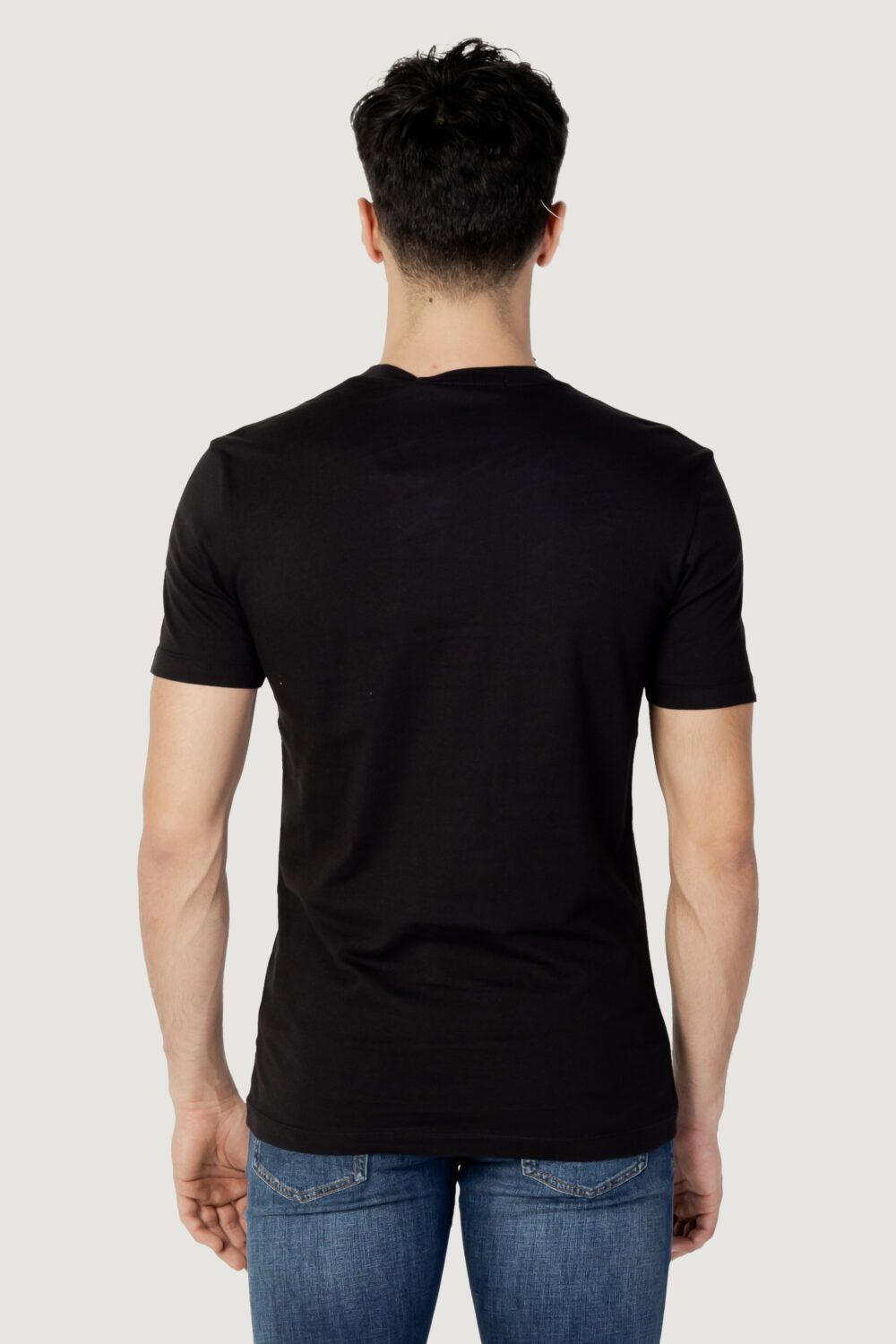 T-shirt Calvin Klein Jeans core monologo pocket slim tee Nero - Foto 4