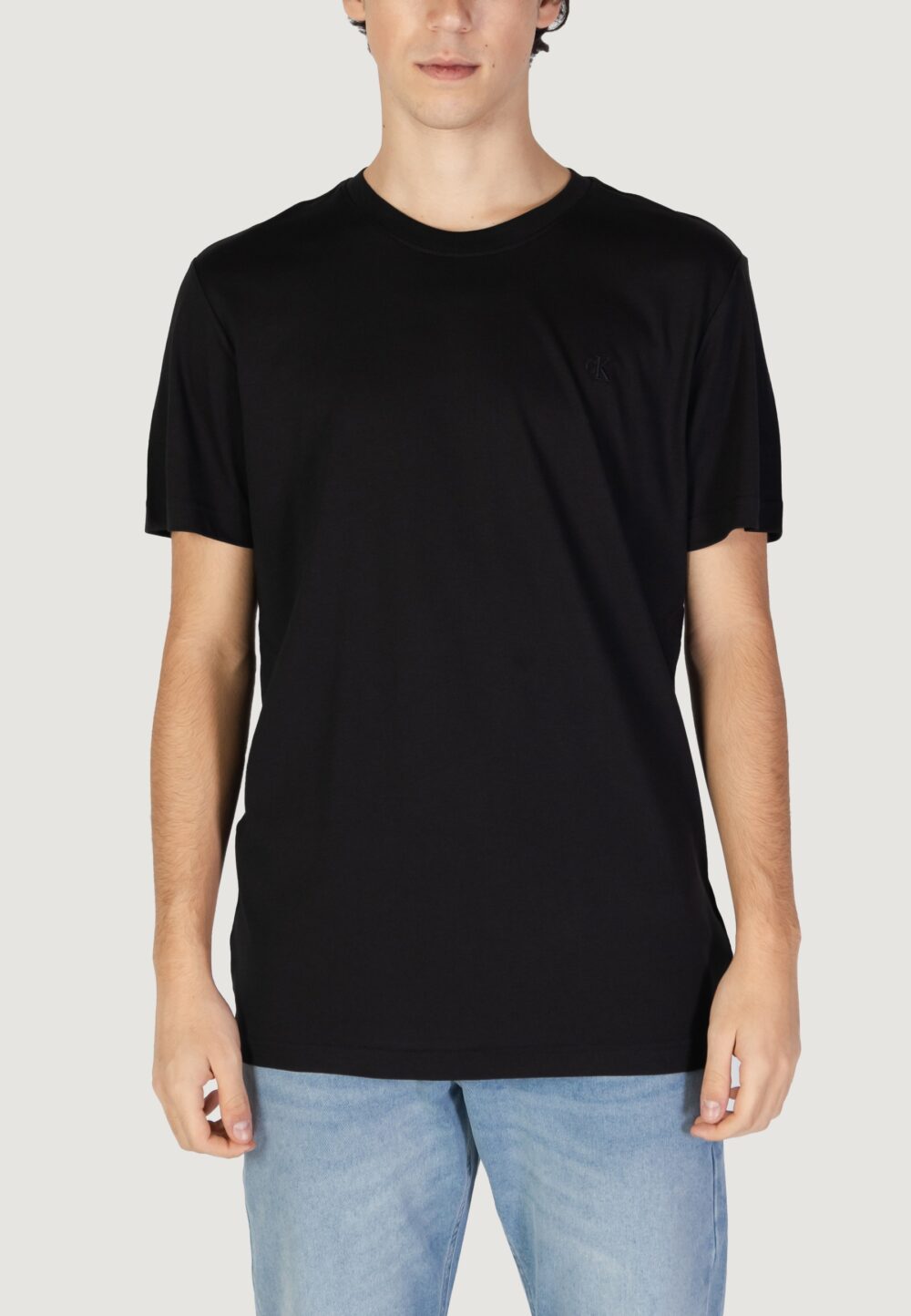 T-shirt Calvin Klein Jeans lightweight tee Nero - Foto 1