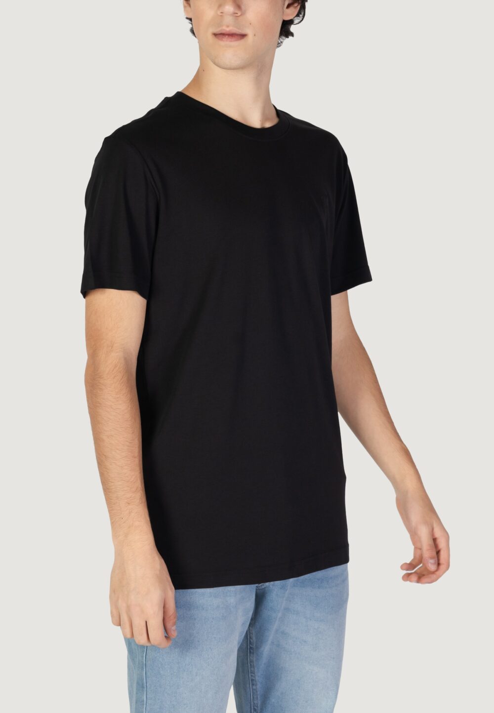 T-shirt Calvin Klein Jeans lightweight tee Nero - Foto 4