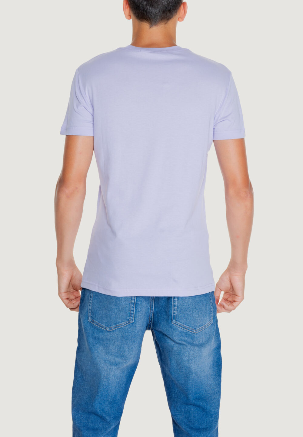 T-shirt Calvin Klein Jeans outline monologo tee Lilla - Foto 2