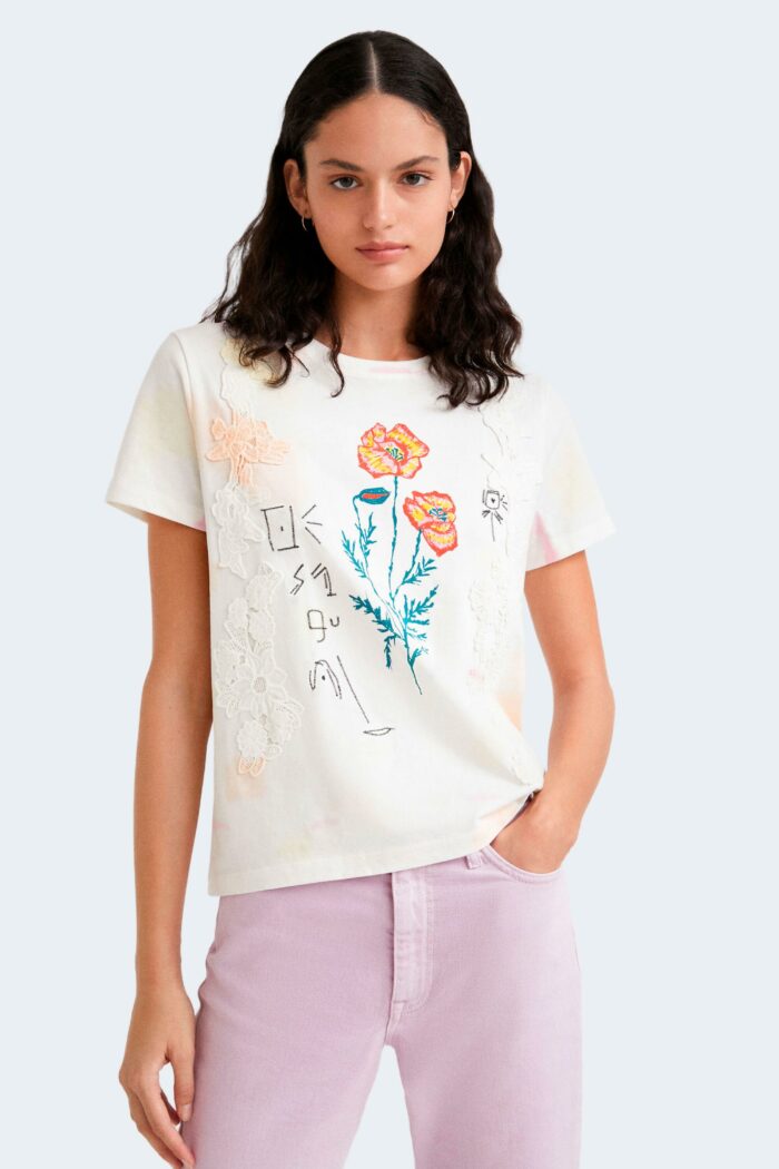 T-shirt Desigual ts altea Bianco