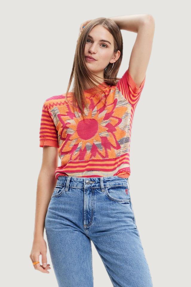 T-shirt Desigual ts lucca Fuxia