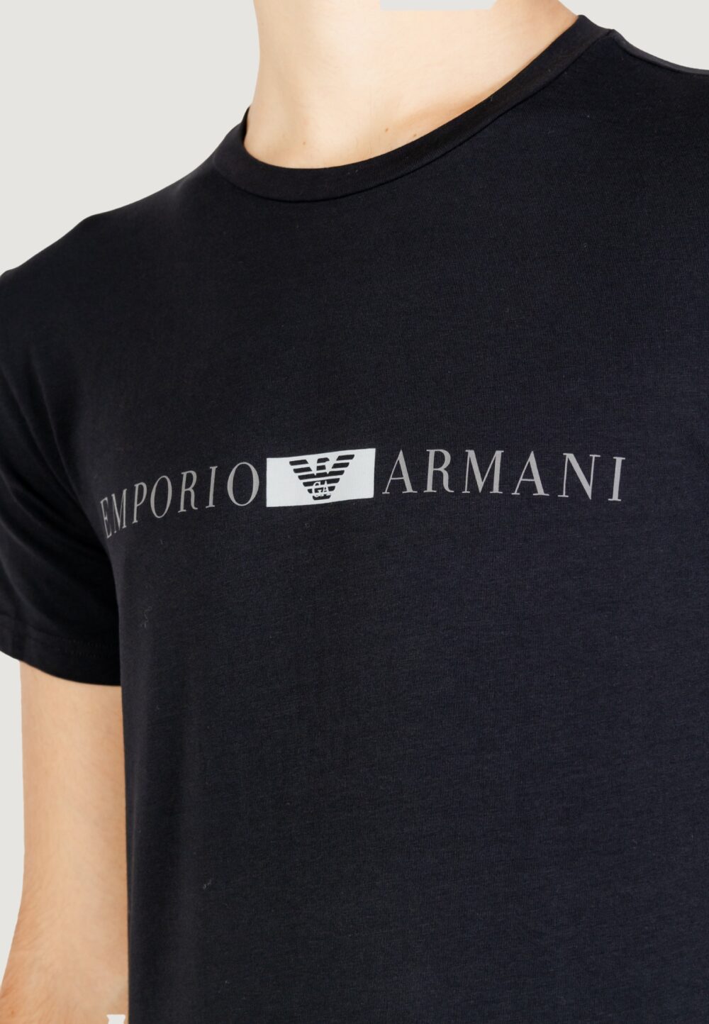 T-shirt Emporio Armani Underwear Nero - Foto 6