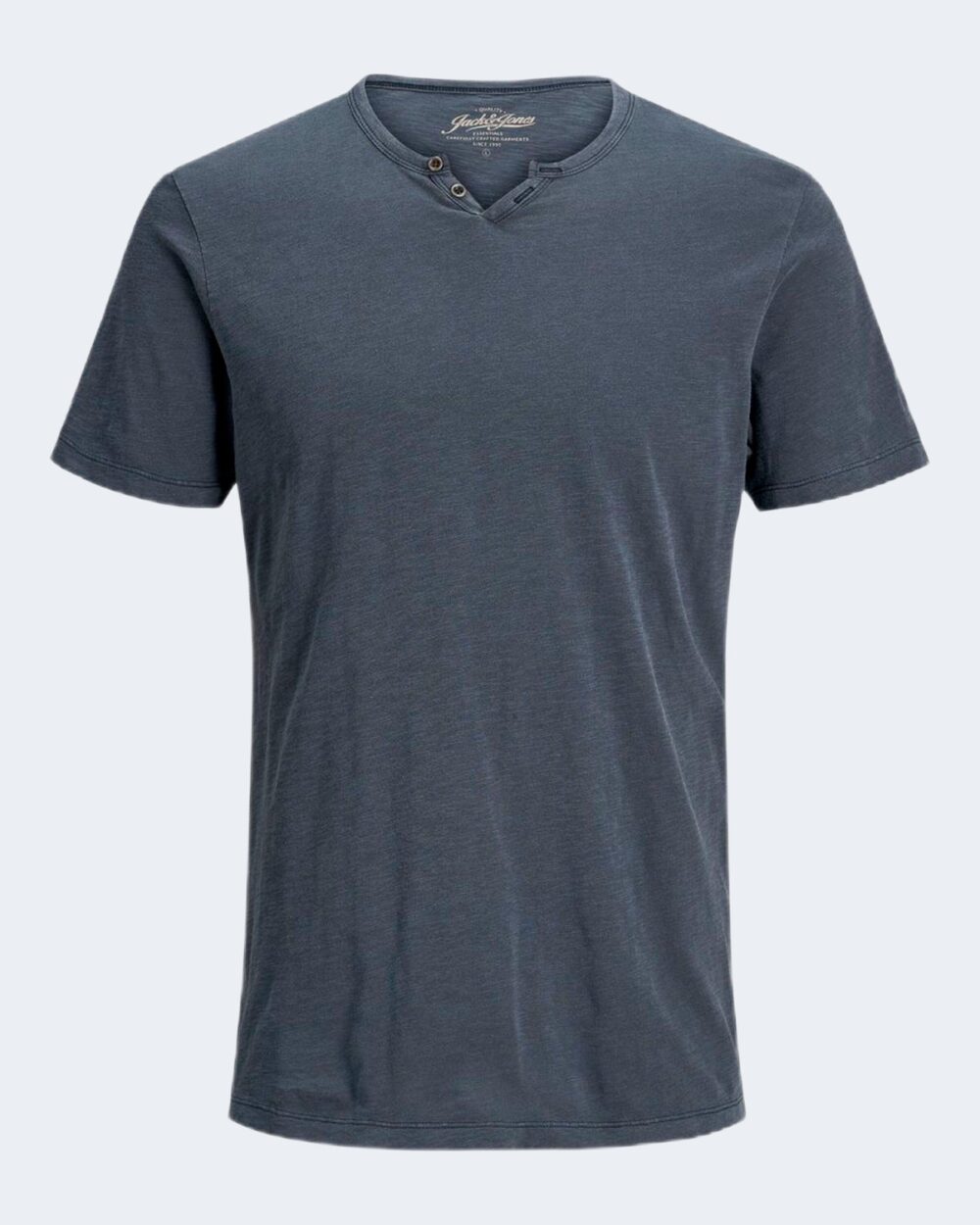 T-shirt Jack Jones esplit neck tee ss noos Blu Chiaro - Foto 4