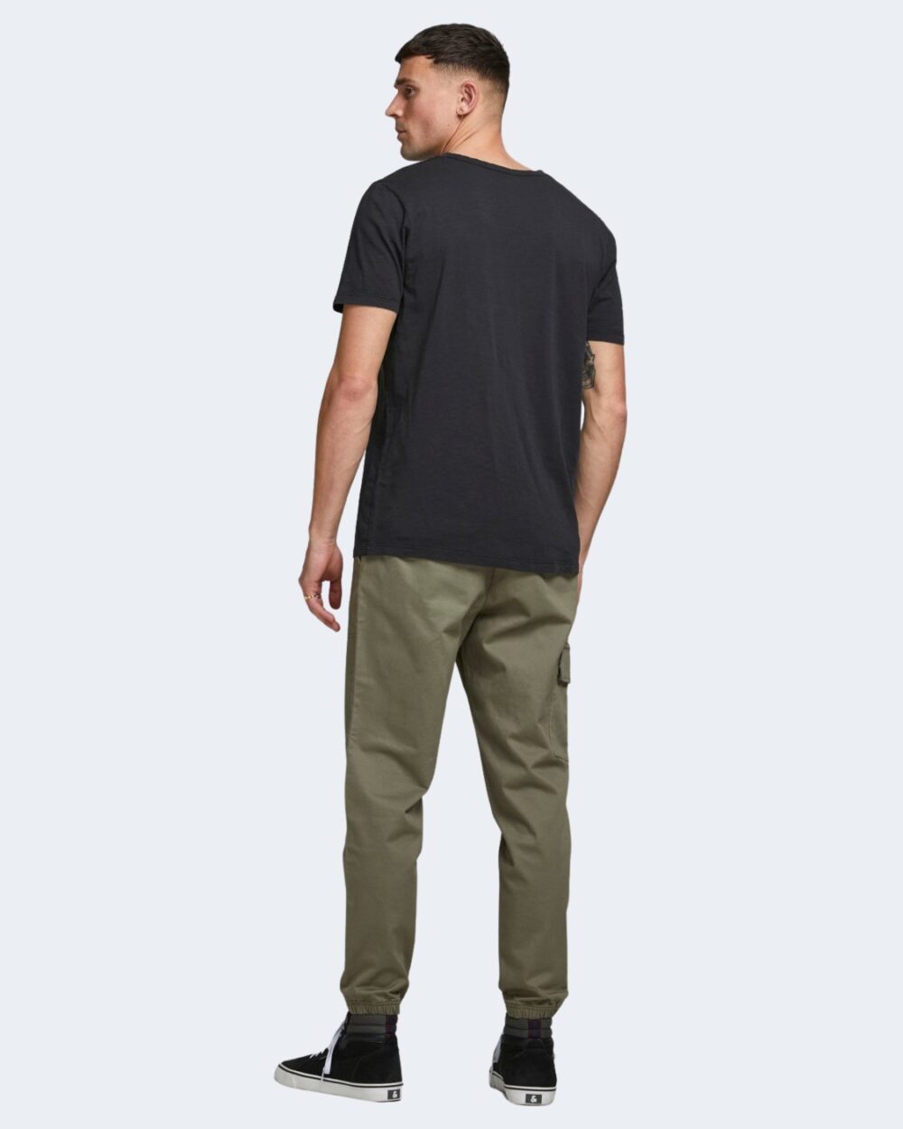 T-shirt Jack Jones esplit neck tee ss noos Nero - Foto 2