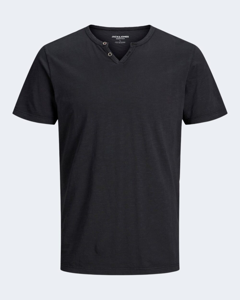 T-shirt Jack Jones esplit neck tee ss noos Nero - Foto 4