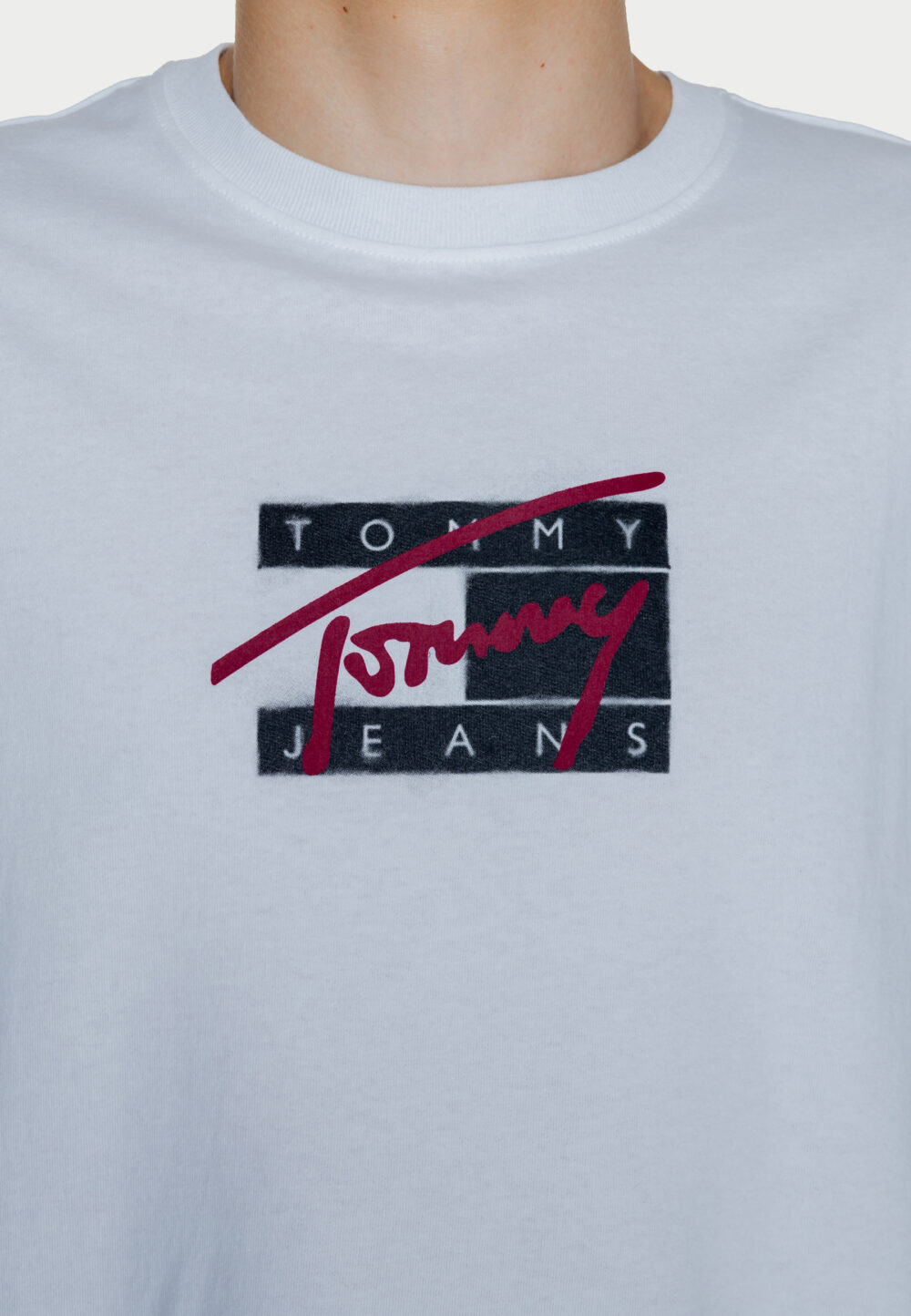 T-shirt Tommy Hilfiger Jeans tjm reg street sig Bianco - Foto 2