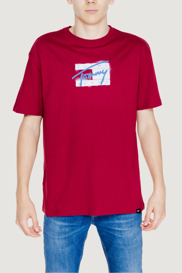 T-shirt Tommy Hilfiger Jeans tjm reg street sig Bordeaux