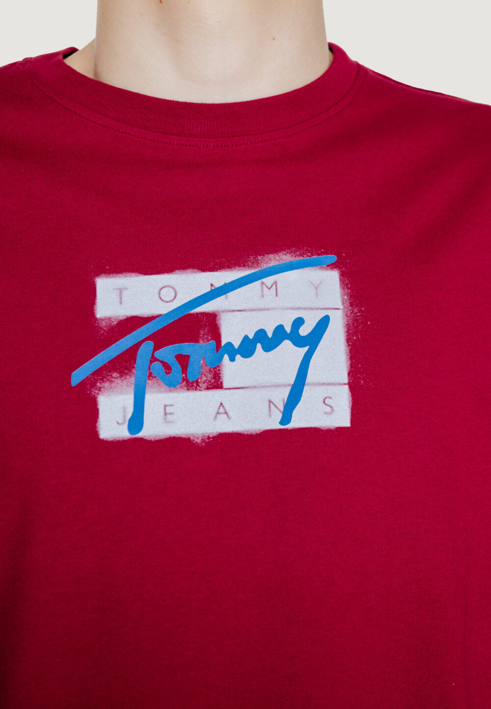 T-shirt Tommy Hilfiger Jeans tjm reg street sig Bordeaux - Foto 2