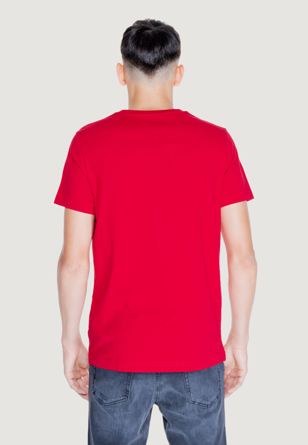 T-shirt Tommy Hilfiger tommy logo tee Rosso - Foto 2