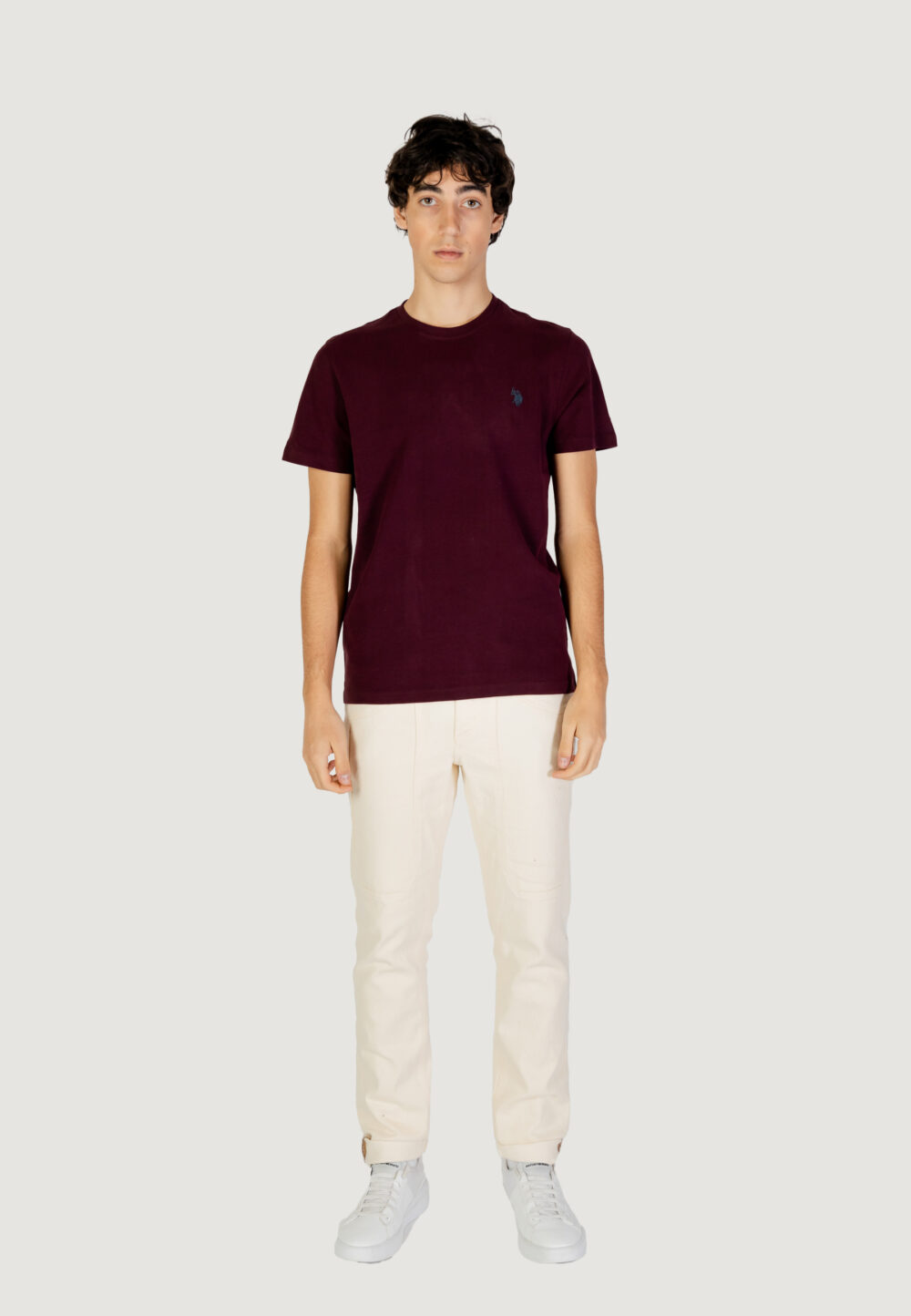 T-shirt U.S. Polo Assn. Bordeaux - Foto 7