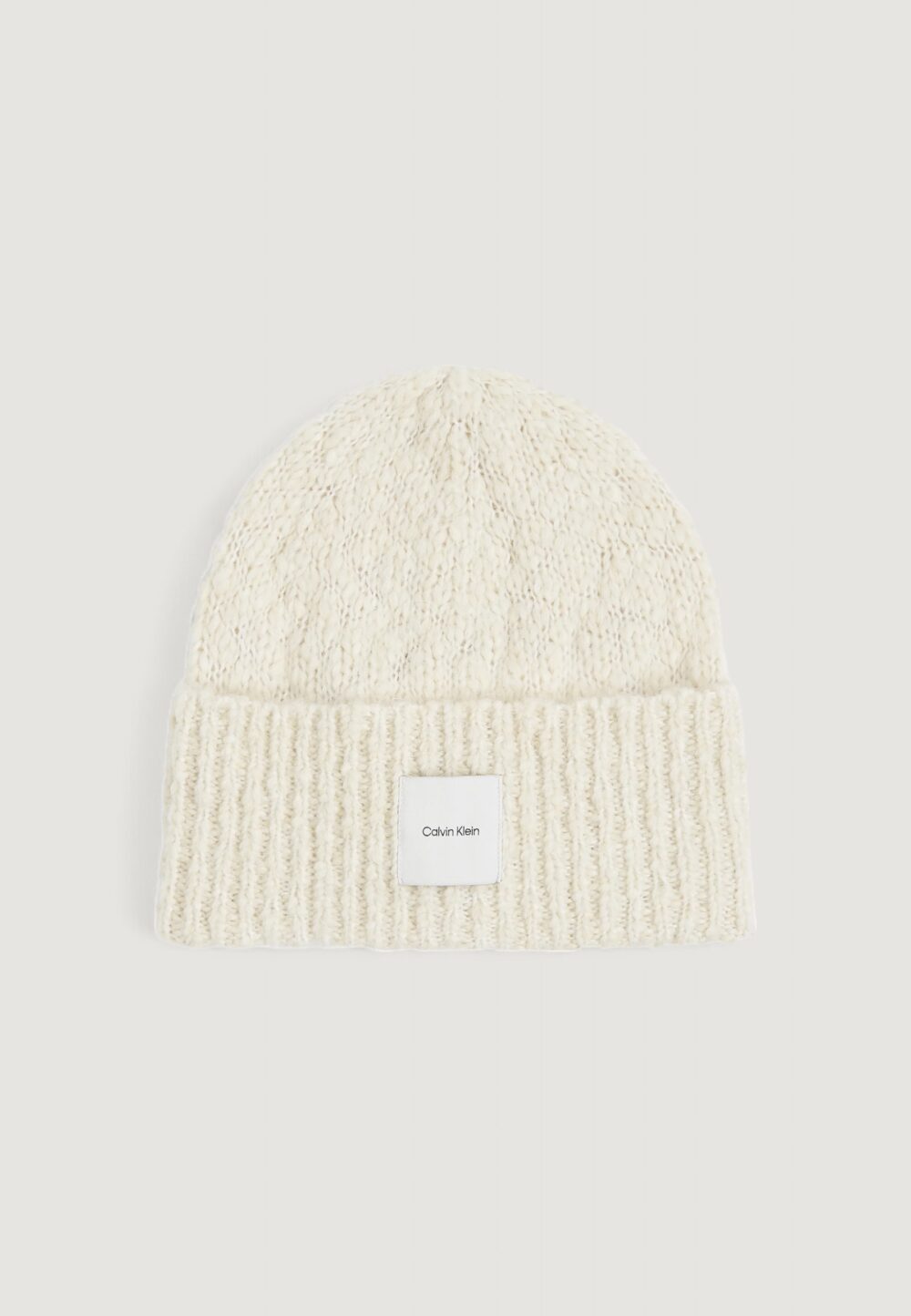 Berretto Calvin Klein soft boucle beanie Bianco - Foto 1