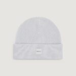 Berretto Calvin Klein cashmere chunky open rib beanie Grigio Chiaro - Foto 1