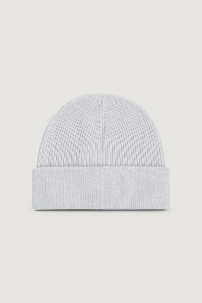 Berretto Calvin Klein cashmere chunky open rib beanie Grigio Chiaro