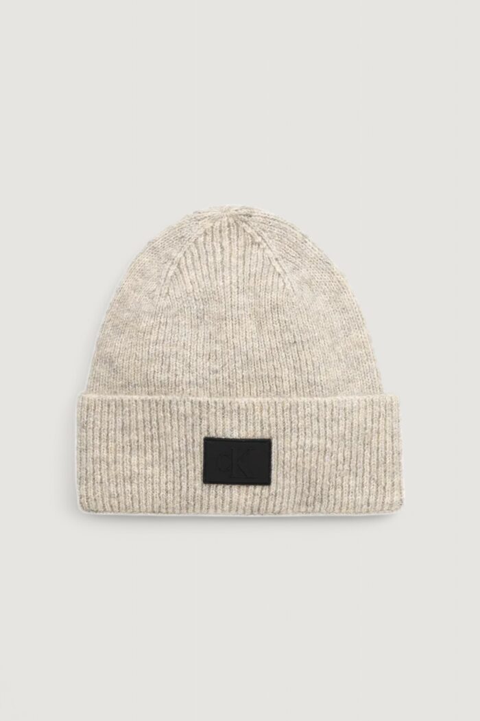 Berretto Calvin Klein Jeans rubberized beanie Grigio