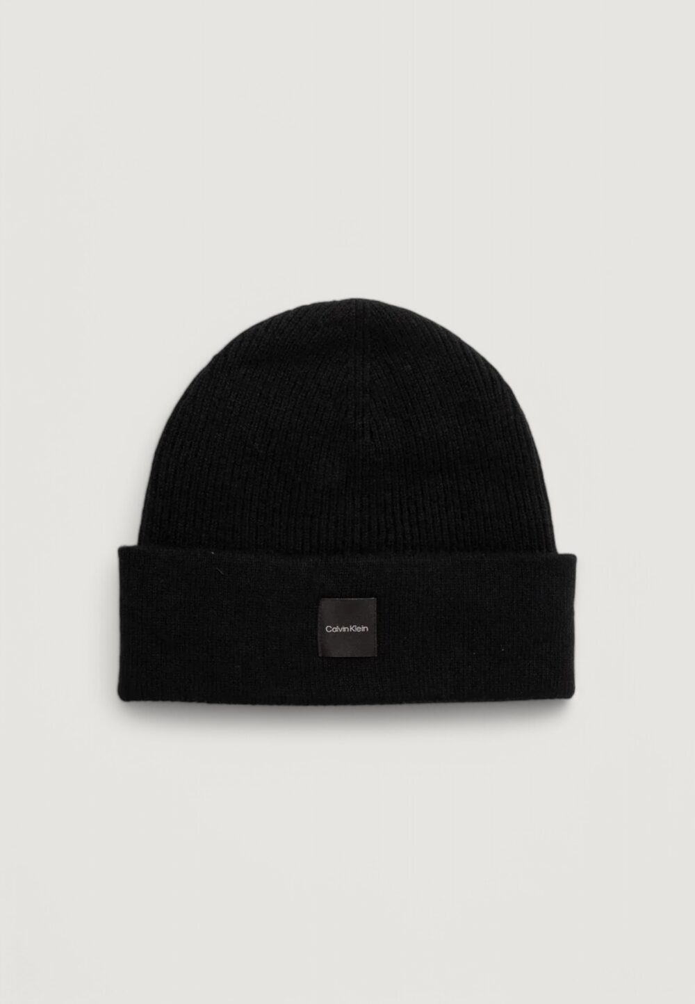 Berretto Calvin Klein cashmere chunky open rib beanie Nero - Foto 1