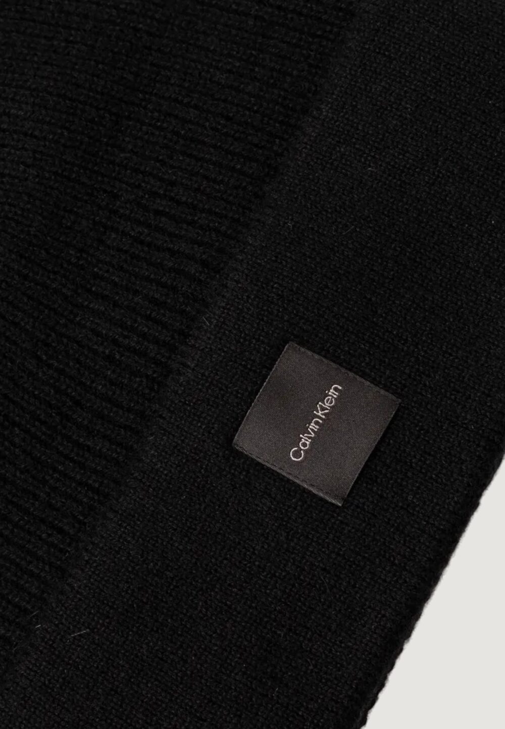 Berretto Calvin Klein cashmere chunky open rib beanie Nero - Foto 2