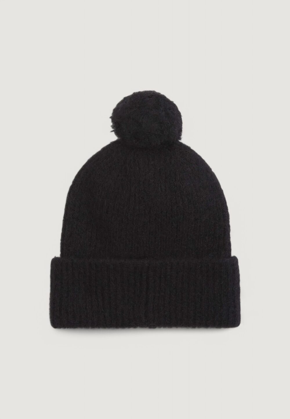 Berretto Calvin Klein ck embroidery airy pompom beanie Nero - Foto 3