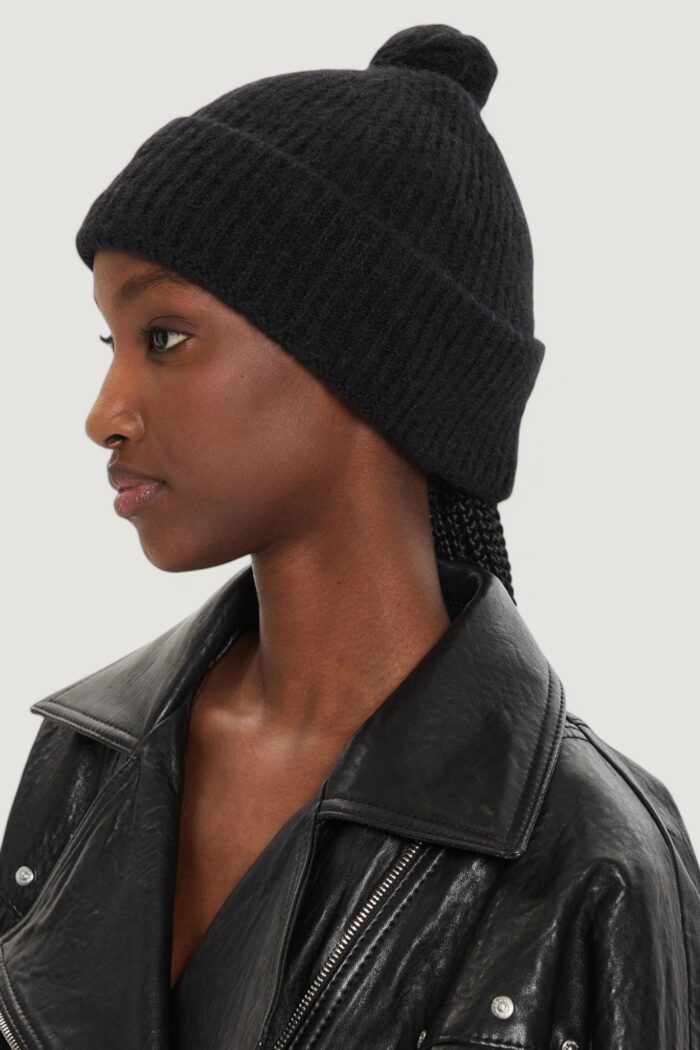 Berretto Calvin Klein ck embroidery airy pompom beanie Nero