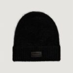 Berretto Calvin Klein leather patch airy beanie Nero - Foto 1